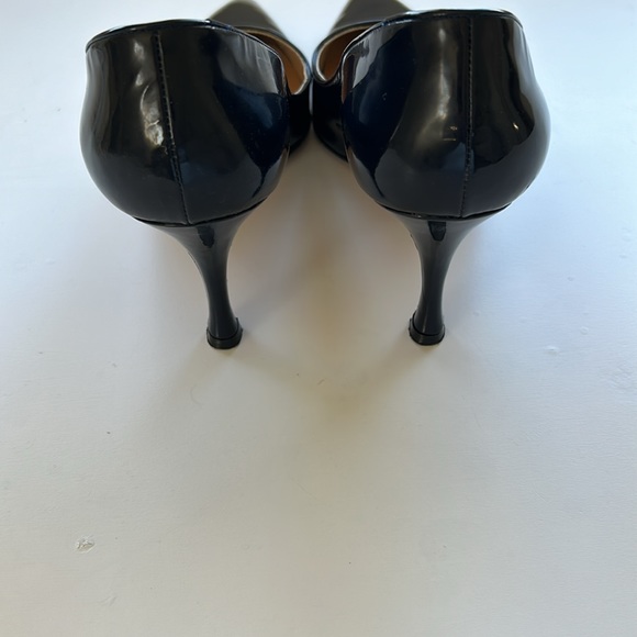 Manolo Blahnik Navy Patent Leather Pumps - Picture 3 of 4